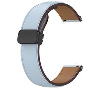 Watches for Women 【20mm】 Watch6 Leather Strap: Water Proofing Sweatproof Comfortable and Soft Leather with Fold Over Clasp (Sky Blue, One Size)