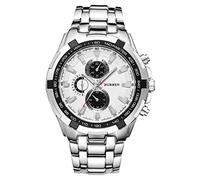 Watches for Women Mens Waterproof Business Men's Steel Quartz Watch Casual Ddial Curren Big Fashion Men's Watch Mens Watch Ladies Watches (B, One Size)