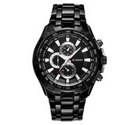 Watches for Women Mens Waterproof Business Men's Steel Quartz Watch Casual Ddial Curren Big Fashion Men's Watch Mens Watch Ladies Watches (G, One Size)