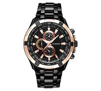 Watches for Women Mens Waterproof Business Men's Steel Quartz Watch Casual Ddial Curren Big Fashion Men's Watch Mens Watch Ladies Watches (J, One Size)