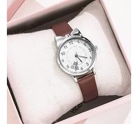 Watches for Women White Watch Korean Trendy Design Fashion Quartz Ladies Casual Latest Cat Women's Watch (Coffee, One Size)