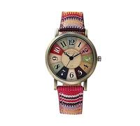 Watches for Women with Multicolour Rainbow Pattern Easy Reader Watches for Women (A, One Size)