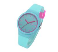 Watches Strap Solid Women Ladies Casual Wristwatch Silicon Clock Pattern Fashion Women's Watch Manual Wind Watch (Green, One Size)