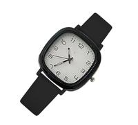 Watches Women, Square Silicone Band Wristwatch, 0.31x1.46in Lady's Easy-Read Design with Second Hand, Stylish Jewelry Accessory for School, Exams, and Everyday Wear