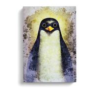 Watchful Penguin Canvas Print | Gallery Wrapped 30mm Frame Wall Art | 30x20 inches | Ready to Hang | Modern Animals Picture | Living Room Bedroom Lounge Office