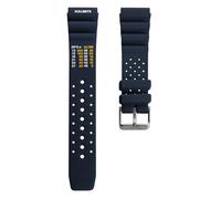WatchGecko Abyss PU Rubber ProDive Watch Strap, NDL [Blue, 22mm]