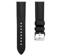 WatchGecko Atlas Sailcloth Strap, Black, 21mm