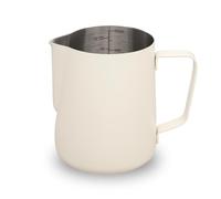 watchget 20oz/600ml Milk Frothing Pitcher, Stainless Steel Milk Jug, Espresso Steaming Jug, Coffee Machine Accessories for Latte Art, Cappuccino, Creamy White