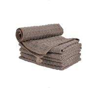 watchget Barista Micro Cloth 6 Pack, Microfiber Espresso Cleaning Towels Waffle Weave Kitchen Dish Cloths Cafe Bar Towel Coffee Machine Accessories Rag, Brown(12"x12")