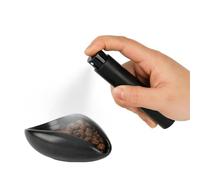 watchget Coffee Bean Dosing Cup & Static Reduction Spray Bottle Kit for Espresso Bar, Ceramic Single Dose Tray for Brewing/Tea, Barista Accessories Set, Black