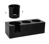 watchget Coffee Tamper Holder Station Plastic Espresso Tamper Mat Stand Coffee Tamping Station for 51mm/54mm/58mm Portafilter, Tamper, Distributor Coffee Filter Tamper Holder, Black