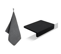 watchget Espresso Tamping Mat, Coffee Tamper Mat, Black Food Grade Silicone Pad, 8Inch X 6Inch Coffee Tamping Mat, Portafilter Mat for Barista, Upgrade Dustproof Waterproof and Heat Resistant