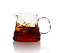 watchget Glass Coffee Carafe 500ml/17oz - Heat Resistant Thin Borosilicate Coffee Server, Clear Pour Over Coffee Pot Maker, Ideal for Home, Office, and Café