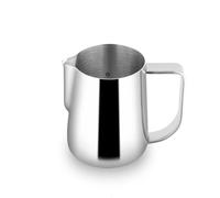 watchget Milk Frothing Pitcher 250ml/8oz, Stainless Steel Espresso Steaming Jug, Cappuccino Latte Art, Coffee Machine Accessories Barista Steam Frother Pitcher, Silver