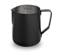 watchget Milk Frothing Pitcher 32oz/900ml - Stainless Steel Frothing Pitcher Espresso Steaming Pitcher Milk Frother Cup Cappuccino Latte Art Coffee Machine Accessories Milk Jug, Black