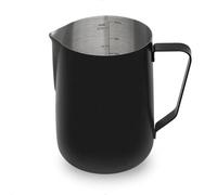 watchget Milk Frothing Pitcher 52oz/1500ml - Stainless Steel Espresso Steaming Pitcher for Cappuccino, Latte Art, Coffee Machine Accessories Milk Jug Frother Cup, Black
