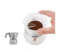 watchget Moka Pot Dosing Funnel, 54mm Stovetop Espresso Coffee Maker Distribution Tool Italian Coffee Maker Dosing Funnel For Moka Express 3 Cups, Transparent