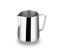 watchget Stainless Steel Milk Frothing Pitcher 12oz/350ml - Espresso Steaming Pitcher for Cappuccino, Latte Art, Coffee Machine Accessories Milk Jug Milk Frother Cup, Silver