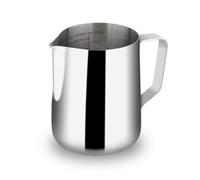 watchget Stainless Steel Milk Frothing Pitcher 20oz/600ml - Espresso Steaming Pitcher for Cappuccino, Latte Art, Coffee Machine Accessories Milk Jug Milk Frother Cup, Silver