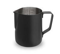 watchget Stainless Steel Milk Frothing Pitcher 20oz/600ml - Espresso Steaming Pitcher for Cappuccino, Latte Art, Coffee Machine Accessories Milk Jug Milk Frother Cup, Black