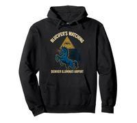 Watching Airport Denver Blue Mustang DIA Colorado Pullover Hoodie