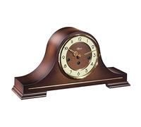 Watching Clocks Arthur Cameron - Hermle Berwick Mechanical Mantel Clock in Walnut - 4x4 Westminster Chime, Perfect as a Bedroom Clock or Shelf Decor in the Living Room
