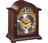 Watching Clocks Arthur Cameron - Hermle Bethnal Mechanical Mantel Clock with Etched Gold Dial and Westminster Chime (25.5 x 21.5 x 14 cm)