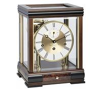Watching Clocks Hermle Large Bathampton Mantel Clock - Walnut Brown - Westminster Chime