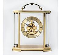 Watching clocks WM. Widdop Glass and Gold Aluminium Carriage Clock