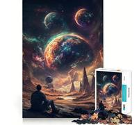 Watching Cosmos Jigsaw for Adults1000 Pieces Brain Focus Game Precision Cut Smooth Edges Amusing Challenge for Waiting Time (50x75cm)