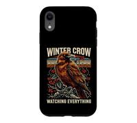 Watching Everything Winter Crow Raven Birdwatching Case for iPhone XR