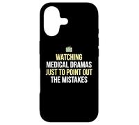 Watching Medical Dramas Pointing Out Mistakes Surgeon Case for iPhone 17