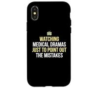 Watching Medical Dramas Pointing Out Mistakes Surgeon Case for iPhone X/XS