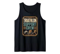 Watching The Race with The Vintage Triathlon Support Crew Tank Top