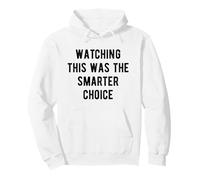Watching This Was The Smarter Choice Funny Marathon Support Pullover Hoodie