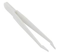 Watchmaker Professional Battery Change Tweezers Plastic White Swiss Made Grain Pliers, White, Modern