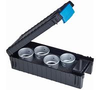 Watchmaker's Magnifying Glass Set Tech-Line 6X, 8X, 10x, 15x in Aluminium Box 4-Piece