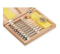 Watchmakers Screwdrivers Set Wood Box Case Repair Tool Spare Blades Watch Work
