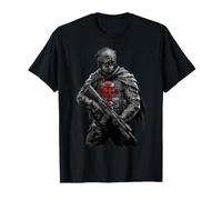 Watchman On The Wall Modern Tactical Templar Knight T-Shirt