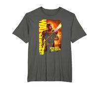 Watchmen Comedian Smoke 'Em T-Shirt, Men's Big and Tall, Asphalt Grey, 4X Tall
