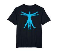 Watchmen Vitruvian Dr. Manhattan T-Shirt, Men's Big and Tall, Black, 4X Tall