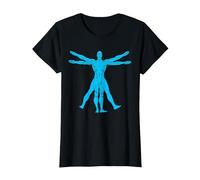 Watchmen Vitruvian Dr. Manhattan T-Shirt, Women, Black, Small