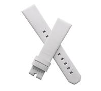 Watchstrapworld TH-LF1-09-0026PN - 17 mm White Textured Leather pin Buckle Watch Strap Compatible with TAG Heuer Ladies Formula 1 Models Listed Below