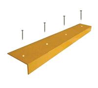 Watco Firm-Step GRP Edge - 70mm x 30mm x 2000mm - Anti-Slip Step/Stair Nosing - Virtually Indestructible Fibreglass Material - Quick installation, just screw into place (Yellow - External)