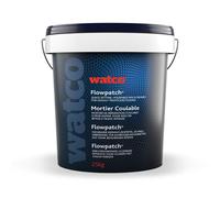 Watco Flowpatch - Pourable Concrete Repair Mortar - Quick, Easy Repairs to Cracks and Holes - for Interior or Exterior Concrete (25kg, Mid Grey)