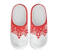 Watdotory Art Snowflake Bride Slippers Soft Plush Fuzzy Comfy Non Slip Indoor Outdoor House Shoes Warm Cozy Memory Foam Sole Lightweight Cute