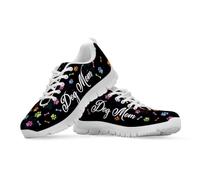 Watdotory Colorful Bone Paw Print Print Unisex Lace-Up Running Trainers with Anti-Skid Sole Road Running Lightweight Breathable for Outdoor Sports