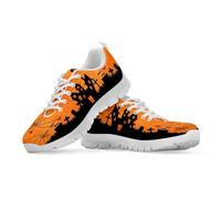 Watdotory Colorful Bone Paw Print Print Unisex Lace-Up Running Trainers with Anti-Skid Sole Road Running Lightweight Breathable for Outdoor Sports