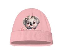Watdotory Kids Cute Koala Print Beanie Hats for Unisex, Toddler Windproof Beanies Baby Girl Boy Winter Hat Warm Cap for Toddler
