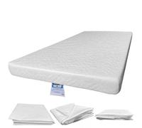 Wate Resistant Cot Mattress Cover Encasement, Cot Bed 120 x 60 x 5cm Breathable and Hypoallergenic, Bed Bug and Dust Mite Resistant Mattress Cover